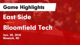 East Side  vs Bloomfield Tech  Game Highlights - Jan. 20, 2018