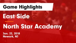 East Side  vs North Star Academy Game Highlights - Jan. 22, 2018