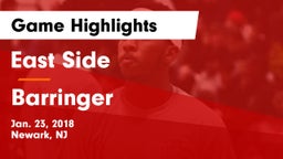 East Side  vs Barringer  Game Highlights - Jan. 23, 2018