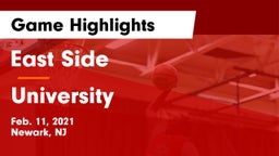 East Side  vs University  Game Highlights - Feb. 11, 2021