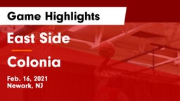 East Side  vs Colonia  Game Highlights - Feb. 16, 2021