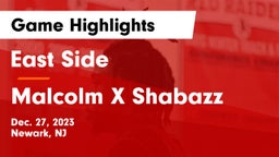 East Side  vs Malcolm X Shabazz   Game Highlights - Dec. 27, 2023