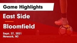 East Side  vs Bloomfield  Game Highlights - Sept. 27, 2021