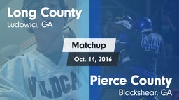 Matchup: Long County High vs. Pierce County  2016