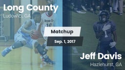 Matchup: Long County High vs. Jeff Davis  2017