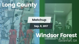 Matchup: Long County High vs. Windsor Forest  2017