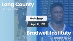 Matchup: Long County High vs. Bradwell Institute 2017