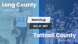 Matchup: Long County High vs. Tattnall County  2017