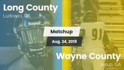 Matchup: Long County High vs. Wayne County  2018
