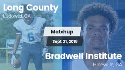 Matchup: Long County High vs. Bradwell Institute 2018