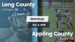 Matchup: Long County High vs. Appling County  2018