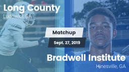 Matchup: Long County High vs. Bradwell Institute 2019