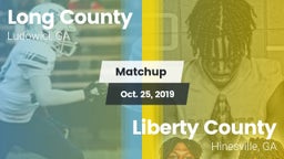Matchup: Long County High vs. Liberty County  2019