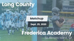 Matchup: Long County High vs. Frederica Academy  2020
