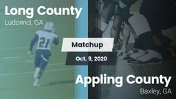 Matchup: Long County High vs. Appling County  2020