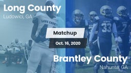 Matchup: Long County High vs. Brantley County  2020