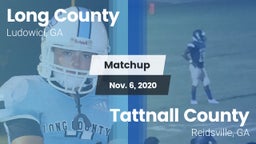 Matchup: Long County High vs. Tattnall County  2020