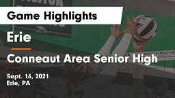 Erie  vs Conneaut Area Senior High Game Highlights - Sept. 16, 2021