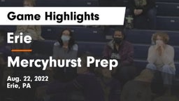 Erie  vs Mercyhurst Prep Game Highlights - Aug. 22, 2022