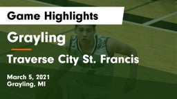 Grayling  vs Traverse City St. Francis Game Highlights - March 5, 2021