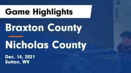 Braxton County  vs Nicholas County  Game Highlights - Dec. 14, 2021