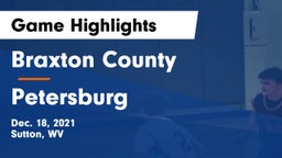 Braxton County  vs Petersburg  Game Highlights - Dec. 18, 2021