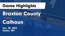 Braxton County  vs Calhoun  Game Highlights - Jan. 20, 2022