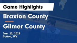 Braxton County  vs Gilmer County  Game Highlights - Jan. 20, 2022