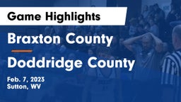 Braxton County  vs Doddridge County  Game Highlights - Feb. 7, 2023