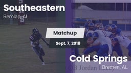 Matchup: Southeastern vs. Cold Springs  2018