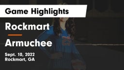 Rockmart  vs Armuchee  Game Highlights - Sept. 10, 2022