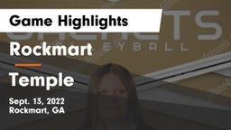 Rockmart  vs Temple Game Highlights - Sept. 13, 2022