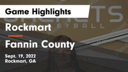 Rockmart  vs Fannin County Game Highlights - Sept. 19, 2022