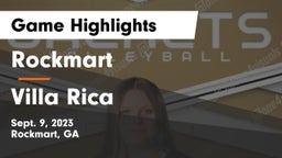 Rockmart  vs Villa Rica  Game Highlights - Sept. 9, 2023
