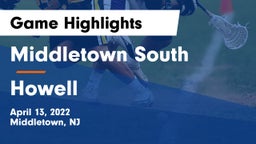 Middletown South  vs Howell  Game Highlights - April 13, 2022