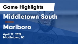 Middletown South  vs Marlboro  Game Highlights - April 27, 2022