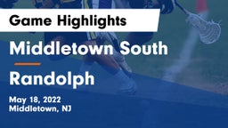 Middletown South  vs Randolph  Game Highlights - May 18, 2022