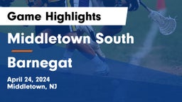 Middletown South  vs Barnegat  Game Highlights - April 24, 2024