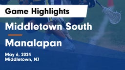 Middletown South  vs Manalapan  Game Highlights - May 6, 2024