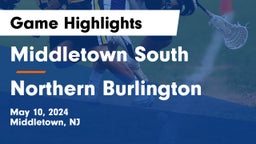 Middletown South  vs Northern Burlington Game Highlights - May 10, 2024