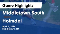 Middletown South  vs Holmdel  Game Highlights - April 5, 2024