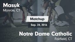 Matchup: Masuk  vs. Notre Dame Catholic  2016