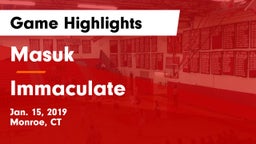 Masuk  vs Immaculate Game Highlights - Jan. 15, 2019