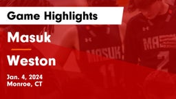 Masuk  vs Weston  Game Highlights - Jan. 4, 2024
