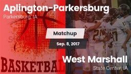 Matchup: Aplington-Parkersbur vs. West Marshall  2017