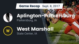 Recap: Aplington-Parkersburg  vs. West Marshall  2017