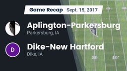 Recap: Aplington-Parkersburg  vs. ****-New Hartford  2017