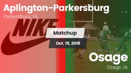 Matchup: Aplington-Parkersbur vs. Osage  2018