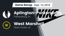 Recap: Aplington-Parkersburg  vs. West Marshall  2018