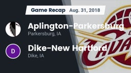 Recap: Aplington-Parkersburg  vs. ****-New Hartford  2018